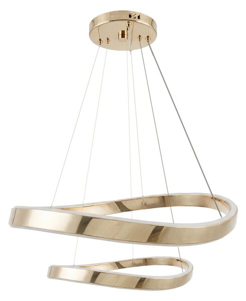 Toolight Toolight, LED závesné svietidlo, 60cm, 70W, 4000K, 5000lm SWE063-CP, zlatá lesklá, OSW-20163