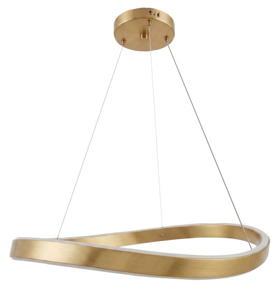 Toolight Toolight, LED závesné svietidlo, 80cm, 70W, 4000K, 5000lm, SWE069-CP, zlatá matná, OSW-30231