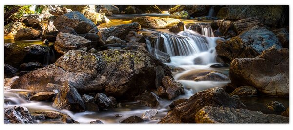 Obraz kamenistého potoku (120x50 cm)