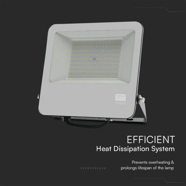 LED Reflektor SAMSUNG CHIP LED/100W/230V 6400K IP65 čierna