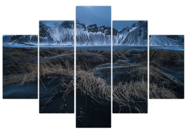 Obraz výhľadu na Islandskej vrcholky (150x105 cm)