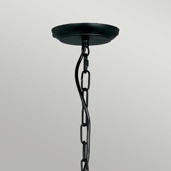 Elstead ART5-BLACK - Luster na reťazi ARTISAN 5xE14/60W/230V