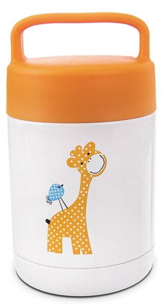 Oranžovo-biela detská termoska 480 ml Žirafa – Orion