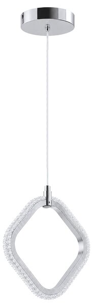 Toolight Toolight, LED závesné svietidlo, 10W, 3000K, 1500lm, LHJ127-1CP, chrómová, OSW-03282