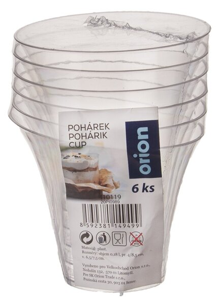 Pohárik dezert 0,18 l 6 ks