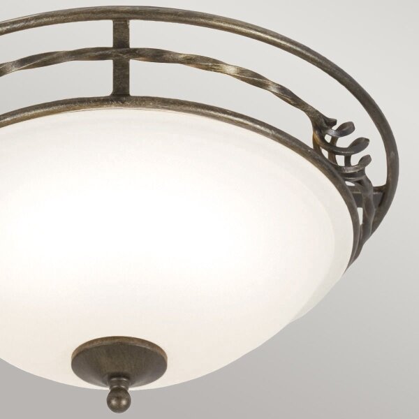 Elstead PB-F-A-BLK-GOLD - Stropné svietidlo PEMBROKE 2xE27/60W/230V
