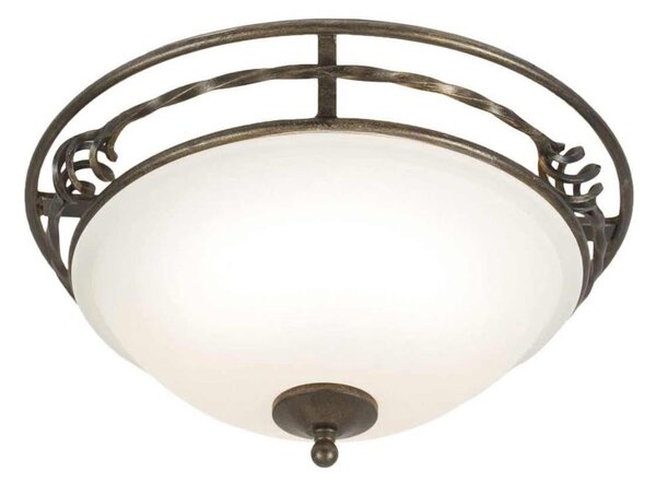 Elstead PB-F-A-BLK-GOLD - Stropné svietidlo PEMBROKE 2xE27/60W/230V