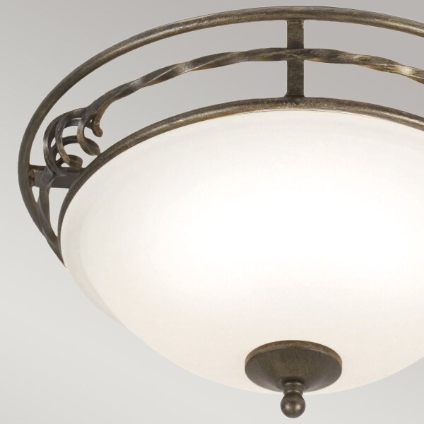 Elstead PB-F-A-BLK-GOLD - Stropné svietidlo PEMBROKE 2xE27/60W/230V