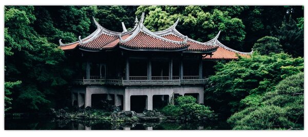 Obraz z japonskej národnej záhrady (120x50 cm)