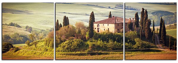 Obraz na plátne - Talianská venkovská krajina - panoráma 5156C (90x30 cm)