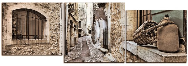 Obraz na plátne - Stará stredomorská ulica - panoráma 5151FE (90x30 cm)