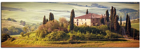 Obraz na plátne - Talianská venkovská krajina - panoráma 5156A (105x35 cm)