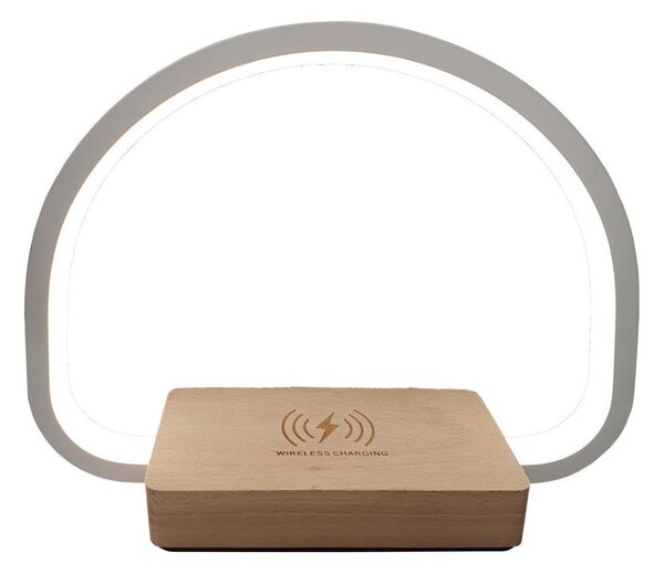 LED Stolná lampa s bezdrôtovým nabíjaním LED/10W/5V 3000-7000K
