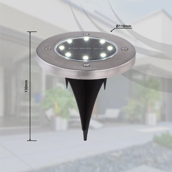 Globo 33414-4 - SADA 4x LED Solárne svietidlo LED/0,1W/3V IP44