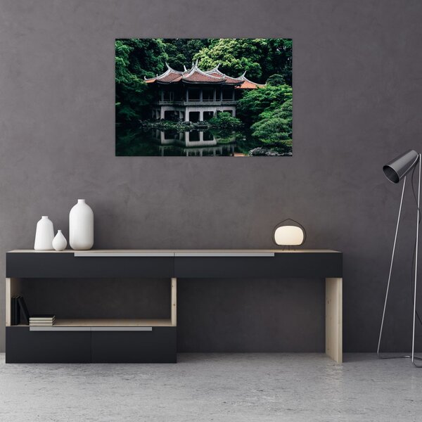 Obraz z japonskej národnej záhrady (90x60 cm)