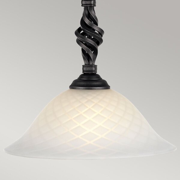 Elstead PB-P-BLACK - Luster na reťazi PEMBROKE 1xE27/60W/230V