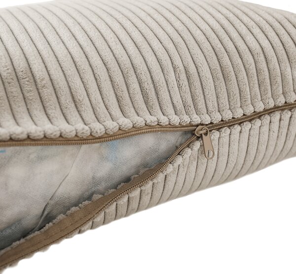 KONDELA Extra priestranná pohovka, svetlohnedá/béžová/krémová, GILEN BIG SOFA
