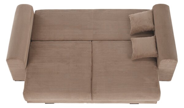 KONDELA Extra priestranná pohovka, svetlohnedá/béžová/krémová, GILEN BIG SOFA