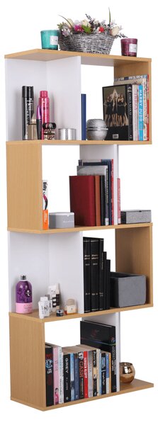 KONDELA Regál, borovica/biela, ERDEM NEW TYP 2