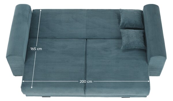KONDELA Extra priestranná pohovka, modrá/mentolová/svetlosivá, GILEN BIG SOFA