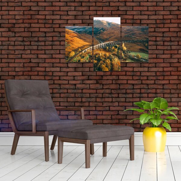 Obraz mosta v škótskom údolí (90x60 cm)