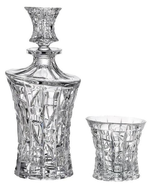Bohemia Crystal Whisky set Patriot 99999/47610/607 (1 karafa + 6 pohárov)