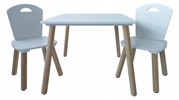 Bestent Detský stôl a 2 stoličky biely