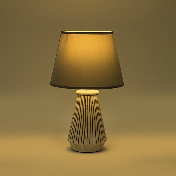 Stolná lampa 1xE14/40W/230V patina/šedá