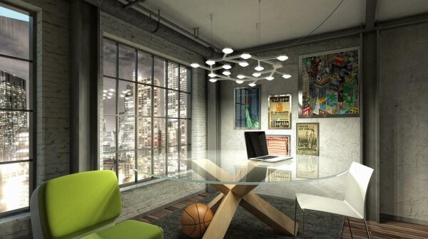 Artemide 1575050APP - LED Stmievateľný luster na lanku NET LED/43W/230V 3000K
