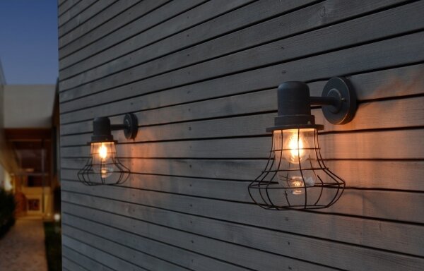 Eco-Light - Vonkajšie nástenné svietidlo BIRD 1xE27/60W/230V IP44