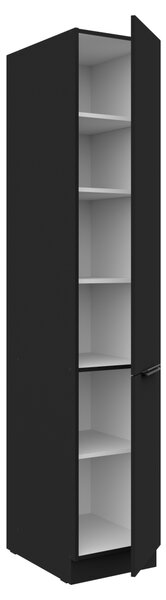 KONDELA Vysoká skrinka, čierna, SIBER 40 DK-210 2F
