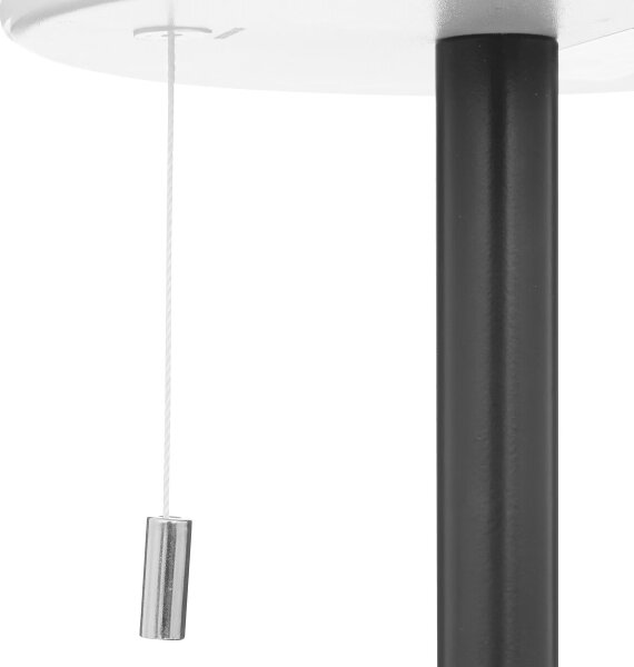 Atmosphera - LED RGB Nabíjacia vonkajšia stolná lampa ZACK LED/3,7V IP44 čierna