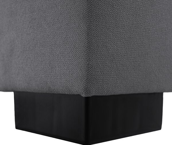 KONDELA Boxspringová pocketová posteľ, 180x200, sivá, APRIL