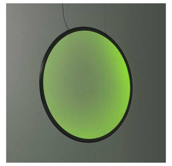 Artemide 1994330APP - LED RGBW Stm. luster na lanku DISCOVERY LED/79W/230V čierna