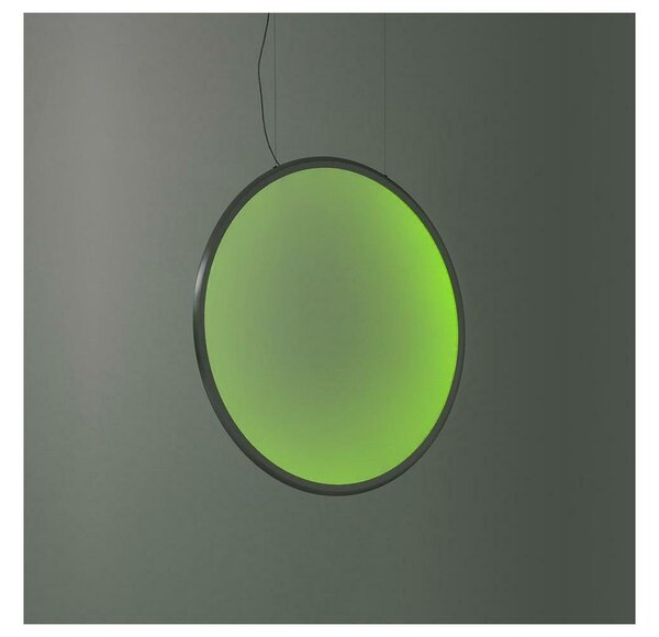 Artemide 1992310APP-LED RGBW Stm. luster na lanku DISCOVERY LED/42W/230V antracit
