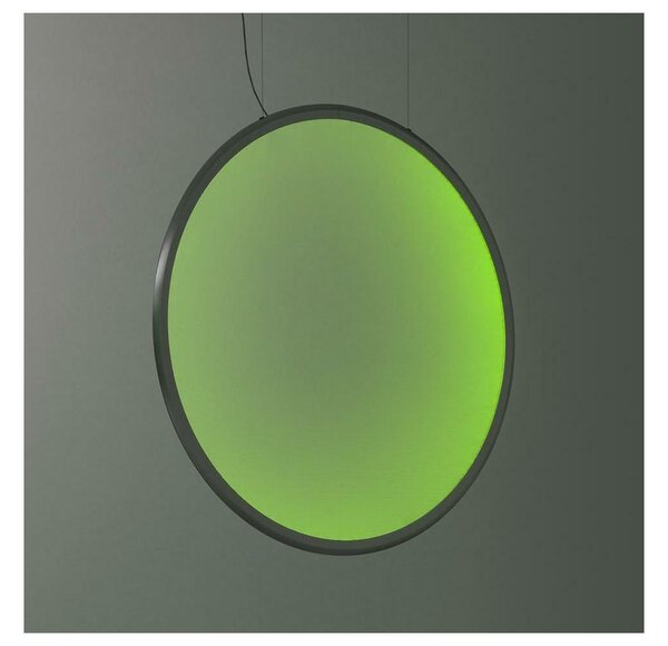 Artemide 1994310APP-LED RGBW Stm. luster na lanku DISCOVERY LED/79W/230V antracit