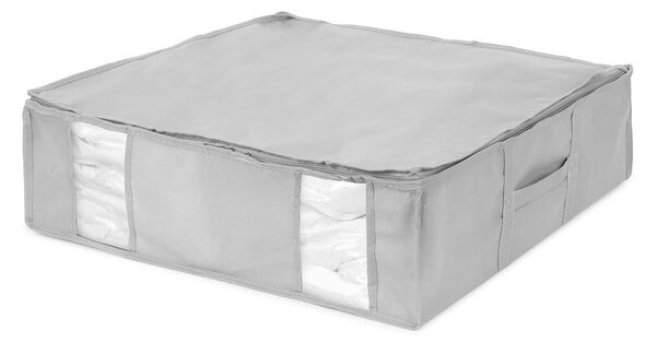 Vákuový/vystužený látkový úložný box na oblečenie 56x56x16,5 cm Granit – Compactor