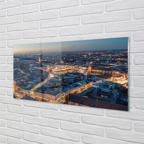 Obraz na akrylátovom skle Krakov nočné panorama 100x50 cm 2 Prívesky