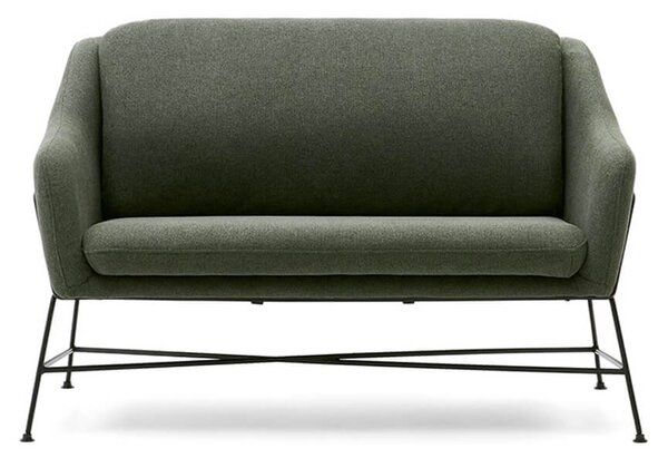MUZZA Dvojmiestna pohovka brida 128 cm zelená