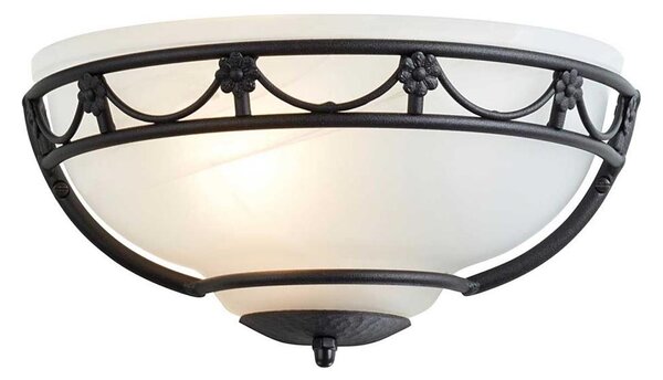 Elstead CB-WU-BLACK - Nástenné svietidlo CARISBROOKE 1xE27/60W/230V