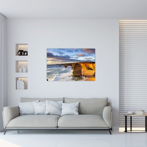 Obraz morských útesov (90x60 cm)