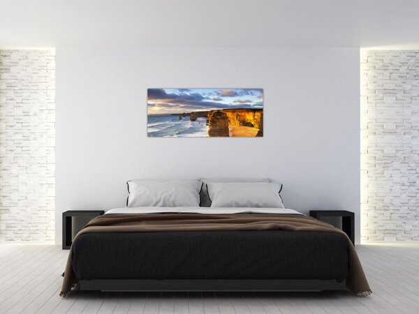 Obraz morských útesov (120x50 cm)