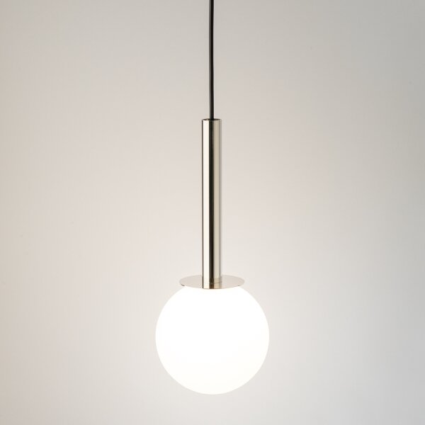 Luster na lanku DAISY 1xG9/12W/230V pr. 14 cm lesklý chróm/čierna/biela