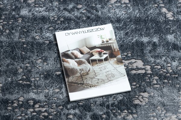 Moderný koberec DE LUXE 2083 ornament vintage - Štrukturálny sivý