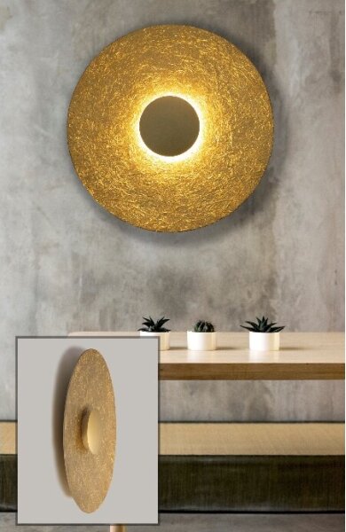 LED Nástenné svietidlo SOLE LED/16W/230V pr. 65 cm zlatá