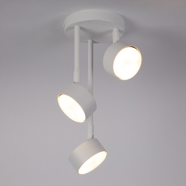 Luster na tyči NEMO 3xGX53/12W/230V biela