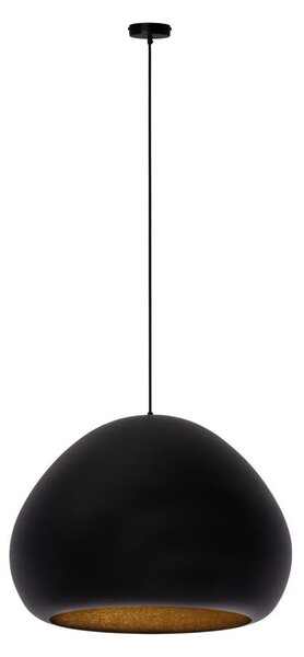 Luster na lanku LAVA 1xE27/15W/230V čierna/zlatá