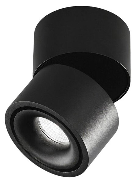 Egger DLS LED stropný reflektor Clippo S, čierny, Čierna, Pracovňa / Kancelária, Hliník, Moderný, Závesné svietidlo