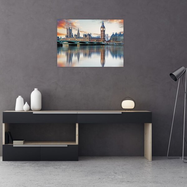Obraz - Londýnske Houses of Parliament (70x50 cm)