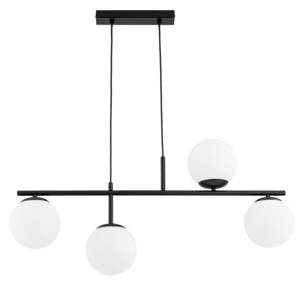 Luster na lanku LUNA 4xE14/10W/230V čierna